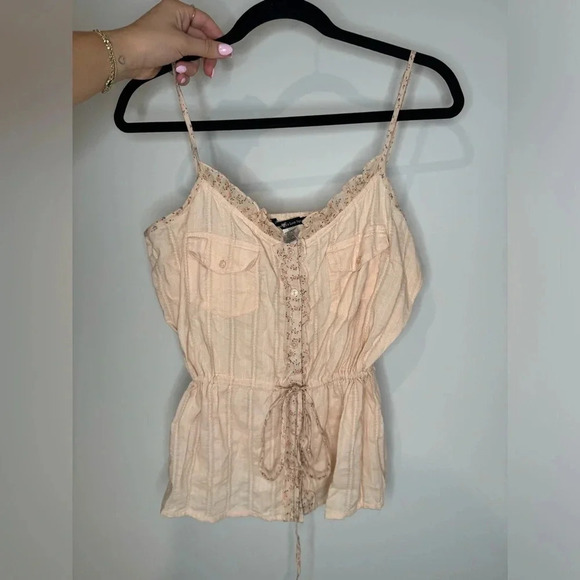 VINTAGE Cottage Core Love Squared Pink Floral Blouse - Picture 3 of 8